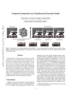 Compressive Image Recovery Using Recurrent Generative Model