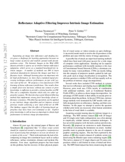 Reflectance Adaptive Filtering Improves Intrinsic Image Estimation