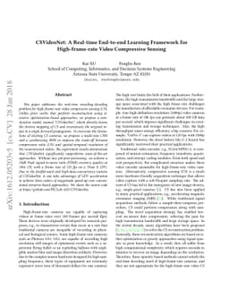 CSVideoNet: A Real-time End-to-end Learning Framework for
  High-frame-rate Video Compressive Sensing