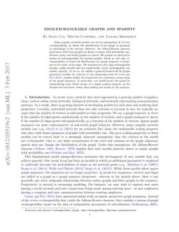 Edge-exchangeable graphs and sparsity (NIPS 2016)