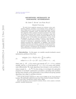 Asymptotic Optimality in Stochastic Optimization