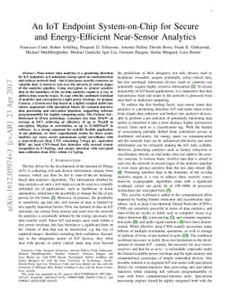 An IoT Endpoint System-on-Chip for Secure and Energy-Efficient
  Near-Sensor Analytics