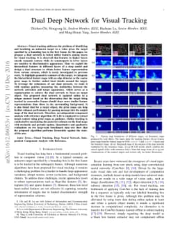 Dual Deep Network for Visual Tracking