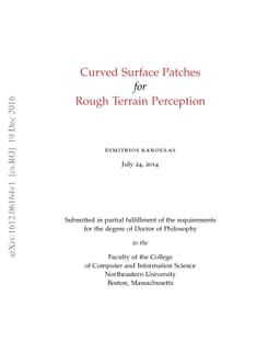 Curved Surface Patches for Rough Terrain Perception