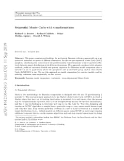 Sequential Monte Carlo with transformations