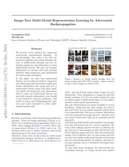 Image-Text Multi-Modal Representation Learning by Adversarial
  Backpropagation