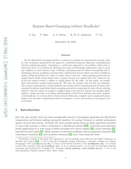 Request-Based Gossiping without Deadlocks