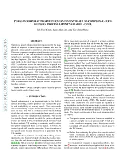 Phase-incorporating Speech Enhancement Based on Complex-valued Gaussian
  Process Latent Variable Model