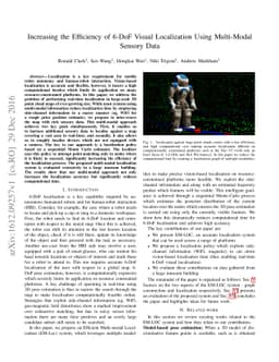 Increasing the Efficiency of 6-DoF Visual Localization Using Multi-Modal
  Sensory Data
