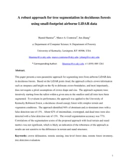 A robust approach for tree segmentation in deciduous forests using
  small-footprint airborne LiDAR data