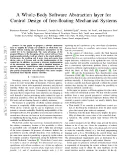 A Whole-Body Software Abstraction layer for Control Design of
  free-floating Mechanical Systems