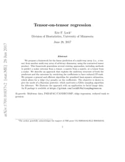 Tensor-on-tensor regression