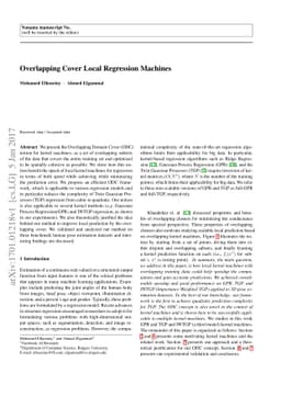 Overlapping Cover Local Regression Machines