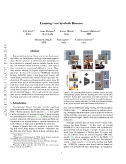 Learning from Synthetic Humans