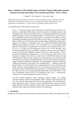 Stage 4 validation of the Satellite Image Automatic Mapper lightweight
  computer program for Earth observation Level 2 product generation, Part 1
  Theory