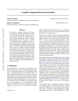 Coupled Compound Poisson Factorization