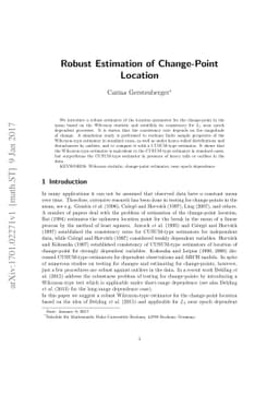 Robust Estimation of Change-Point Location