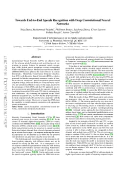 Towards End-to-End Speech Recognition with Deep Convolutional Neural
  Networks