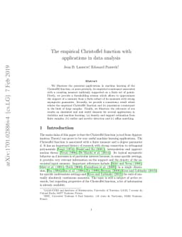 The empirical Christoffel function with applications in data analysis