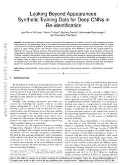 Looking Beyond Appearances: Synthetic Training Data for Deep CNNs in
  Re-identification