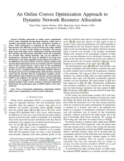 An Online Convex Optimization Approach to Dynamic Network Resource
  Allocation