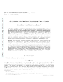 Metamodel construction for sensitivity analysis