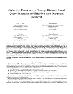 Semantic Evolutionary Concept Distances for Effective Information
  Retrieval in Query Expansion