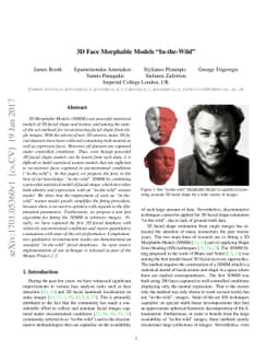 3D Face Morphable Models "In-the-Wild"