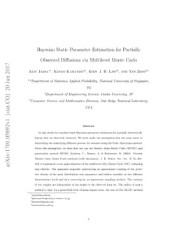 Bayesian Static Parameter Estimation for Partially Observed Diffusions
  via Multilevel Monte Carlo