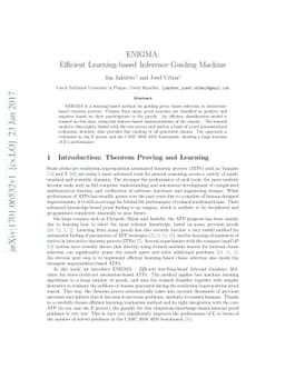 ENIGMA: Efficient Learning-based Inference Guiding Machine