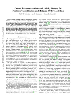 Convex Parameterizations and Fidelity Bounds for Nonlinear
  Identification and Reduced-Order Modelling