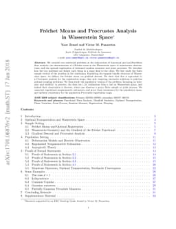 Fréchet Means and Procrustes Analysis in Wasserstein Space