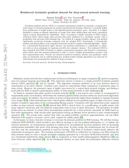 Reinforced stochastic gradient descent for deep neural network learning