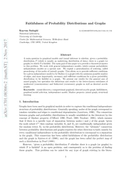 Faithfulness of Probability Distributions and Graphs