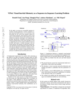 VINet: Visual-Inertial Odometry as a Sequence-to-Sequence Learning
  Problem