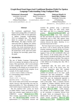 Graph-Based Semi-Supervised Conditional Random Fields For Spoken
  Language Understanding Using Unaligned Data