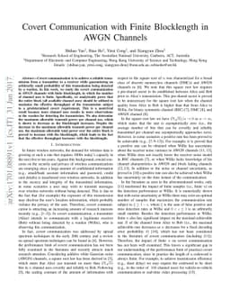 Covert Communication with Finite Blocklength in AWGN Channels