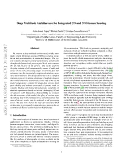 Deep Multitask Architecture for Integrated 2D and 3D Human Sensing