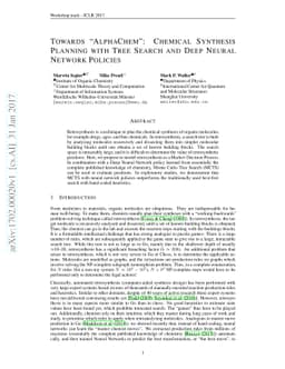 Towards "AlphaChem": Chemical Synthesis Planning with Tree Search and
  Deep Neural Network Policies