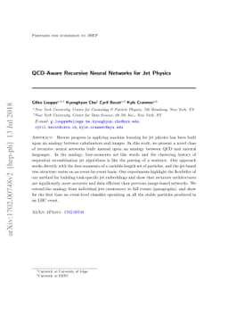 QCD-Aware Recursive Neural Networks for Jet Physics