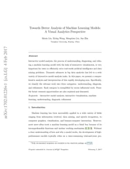 Towards Better Analysis of Machine Learning Models: A Visual Analytics
  Perspective