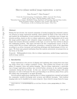 Slice-to-volume medical image registration: a survey