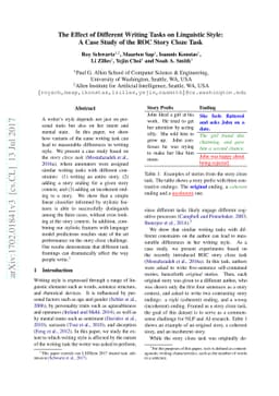 The Effect of Different Writing Tasks on Linguistic Style: A Case Study
  of the ROC Story Cloze Task
