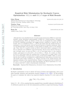 Empirical Risk Minimization for Stochastic Convex Optimization:
  $O(1/n)$- and $O(1/n^2)$-type of Risk Bounds
