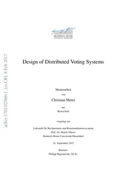 Design of Distributed Voting Systems