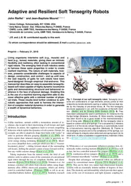 Adaptive and Resilient Soft Tensegrity Robots