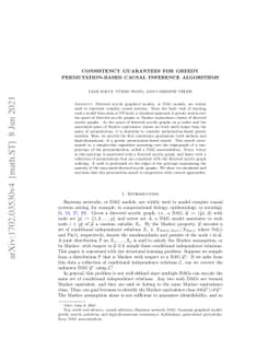 Consistency Guarantees for Greedy Permutation-Based Causal Inference
  Algorithms