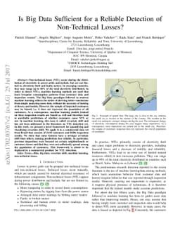 Is Big Data Sufficient for a Reliable Detection of Non-Technical Losses?