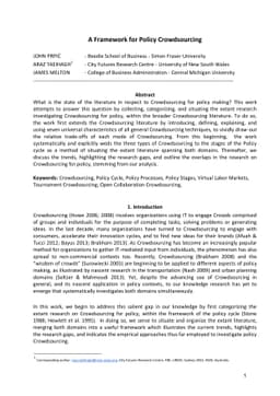 A Framework for Policy Crowdsourcing
