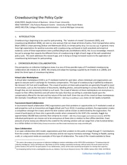 Crowdsourcing the Policy Cycle